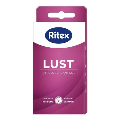 RITEX Lust prezervatyvai, 8 vnt RITEX Lust prezervatyvai, 8 vnt