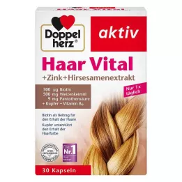 DOPPELHERZ Hair Vital + Cinko + Soros ekstrakto kapsulės, 30 vnt