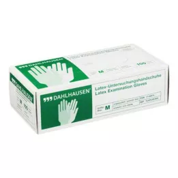 HANDSCHUHE Lateksas be miltelių M dydis, 100 vnt