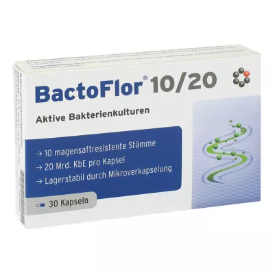 BACTOFLOR 10/20 kapsulių, 30 vnt