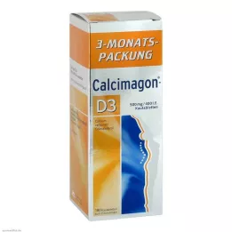 CALCIMAGON D3 kramtomosios tabletės, 180 vnt