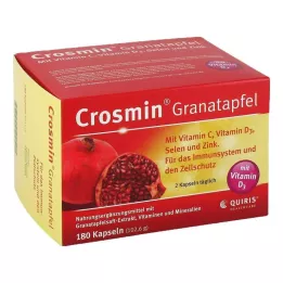 CROSMIN Granatų kapsulės, 180 vnt