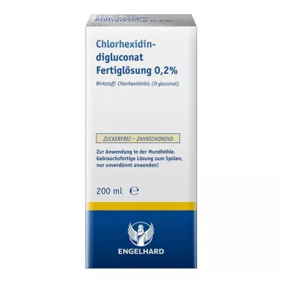 CHLORHEXIDINDIGLUCONAT Paruoštas naudoti tirpalas 0,2%, 200 ml CHLORHEXIDINDIGLUCONAT Paruoštas naudoti tirpalas 0,2%, 200 ml