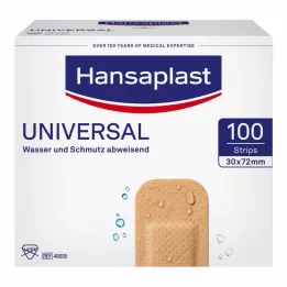 HANSAPLAST Universal Strips waterres.30x72 mm, 100 vnt