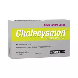 CHOLECYSMON Sidabriniai karoliukai, 50 vnt
