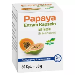 PAPAYA ENZYM Kapsulės, 60 vnt