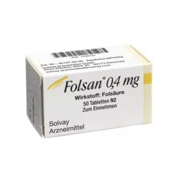 FOLSAN 0,4 mg tabletės, 50 vnt