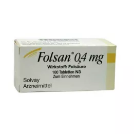 FOLSAN 0,4 mg tabletės, 100 vnt