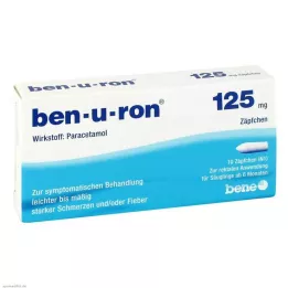 BEN-U-RON 125 mg žvakutės, 10 vnt