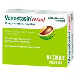 VENOSTASIN retard 50 mg ilgalaikio atpalaidavimo kieta kapsulė, 20 vnt
