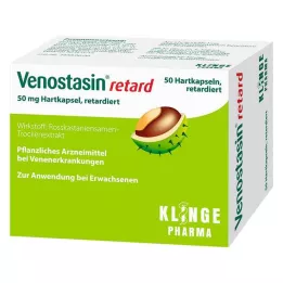 VENOSTASIN retard 50 mg ilgalaikio atpalaidavimo kieta kapsulė, 50 vnt