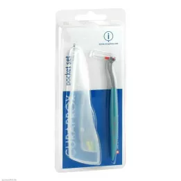 CURAPROX CPS 457 Pocket Set 1 laikiklis+4 šepečiai, 1 vnt