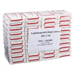 LOPHAKOMP B 12 Depot 1000 μg injekcinis tirpalas, 200X2 ml
