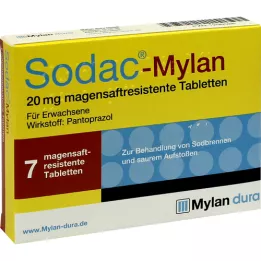 SODAC Mylan skrandyje neirios tabletės, 7 vnt
