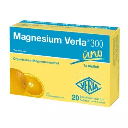 MAGNESIUM VERLA 300 apelsinų granulių, 20 vnt