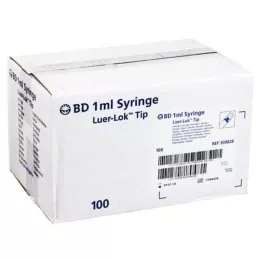 BD PLASTIPAK Spr.1 ml Luer Lok 3 dalių, 100X1 ml