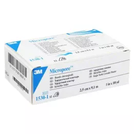 MICROPORE Vilnos pakuotė 2,5 cmx9,1 m balta 1530-1, 12 vnt