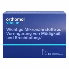 ORTHOMOL Vital M geriamasis butelis/kapsulė kombinuota pakuotė, 30 vnt