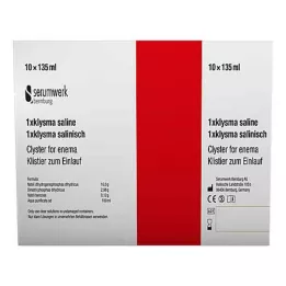 KLYSMA 1x fiziologinis tirpalas, 10x135 ml