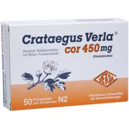 CRATAEGUS VERLA Cor 450 mg plėvele dengtos tabletės, 50 vnt