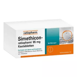 SIMETHICON-ratiopharm 85 mg kramtomosios tabletės, 100 vnt