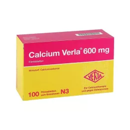 CALCIUM VERLA 600 mg plėvele dengtos tabletės, 100 vnt
