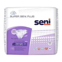 SUPER SENI Plius inkontinencijos kelnės naktinės f.E.Gr.3 L, 10 vnt
