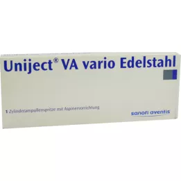 UNIJECT VA vario nerūdijančio plieno švirkštas, 1 vnt