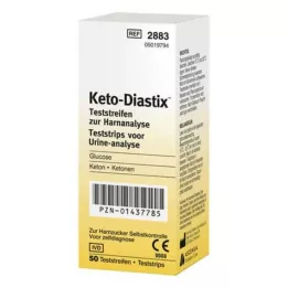 KETO DIASTIX Bandymo juostelės, 50 vnt