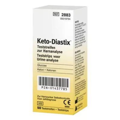 KETO DIASTIX Bandymo juostelės, 50 vnt