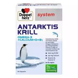 DOPPELHERZ Antarkties krilių sistemos kapsulės, 60 vnt