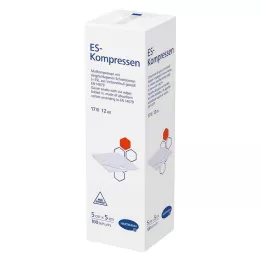 ES-KOMPRESSEN nesterilus 5x5 cm 12 kartų, 100 vnt