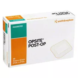 OPSITE Stulpelis-OP 8,5x9,5 cm tvarstis atskirai sterilus, 20X1 vnt