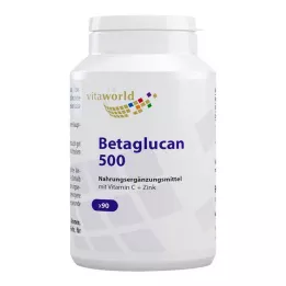 BETA-GLUCAN 500+vitamino C+cinko kapsulės, 90 vnt