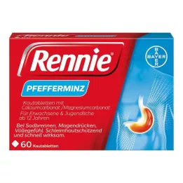 RENNIE Kramtomosios tabletės, 60 vnt