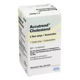 ACCUTREND Cholesterolio tyrimo juostelės, 5 vnt