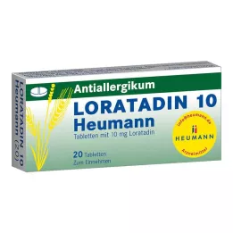 LORATADIN 10 Heumann tablečių, 20 vnt