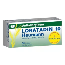 LORATADIN 10 Heumann tablečių, 50 vnt