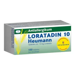 LORATADIN 10 Heumann tablečių, 100 vnt