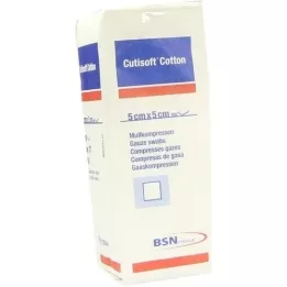 CUTISOFT Medvilnė suspausta 5x5 cm, 100 vnt