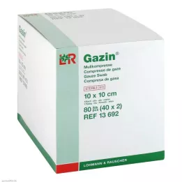 GAZIN Marlės komp.10x10 cm sterilus 12 sluoksnių, 40X2 vnt