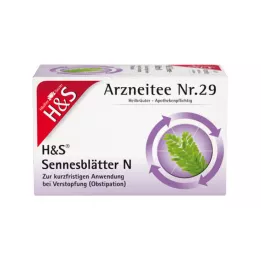 H&amp;S Senna lapai N filtrų maišeliai, 20X1,0 g