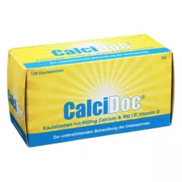 CALCIDOC Kramtomosios tabletės, 120 vnt