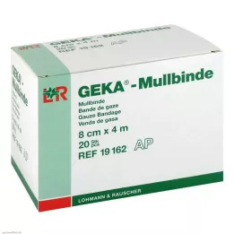 MULLBINDEN GEKA 8 cmx4 m, 20 vnt