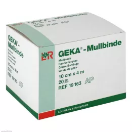 MULLBINDEN GEKA 10 cmx4 m, 20 vnt