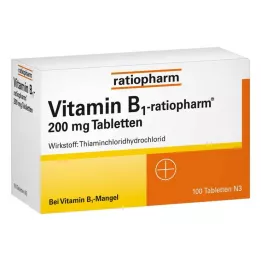 VITAMIN B1-RATIOPHARM 200 mg tabletės, 100 vnt