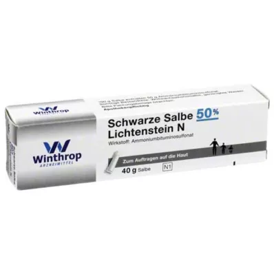 SCHWARZE SALBE 50 % Lichtenšteino N, 40 g SCHWARZE SALBE 50 % Lichtenšteino N, 40 g