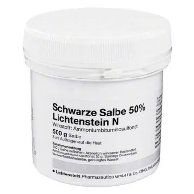 SCHWARZE SALBE 50 % Lichtenšteino N, 500 g SCHWARZE SALBE 50 % Lichtenšteino N, 500 g