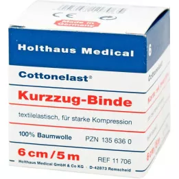 KURZZUGBINDE Cottonelast 6 cmx5 m, 10 vnt