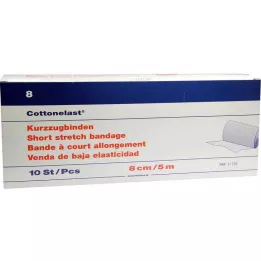 KURZZUGBINDE Cottonelast 8 cmx5 m, 10 vnt